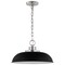 Nuvo Colony 1-Light Small Pendant Matte Black with Polished Nickel 60/7482 - alternate 1